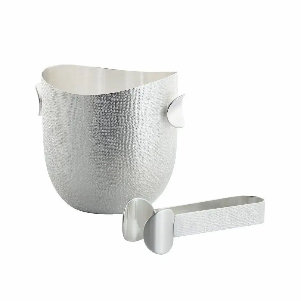 Crystal ware - Silver-plated ice bucket and flip flops | Velvet - ZANETTO