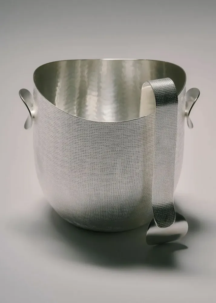 Crystal ware - Silver-plated ice bucket and flip flops | Velvet - ZANETTO