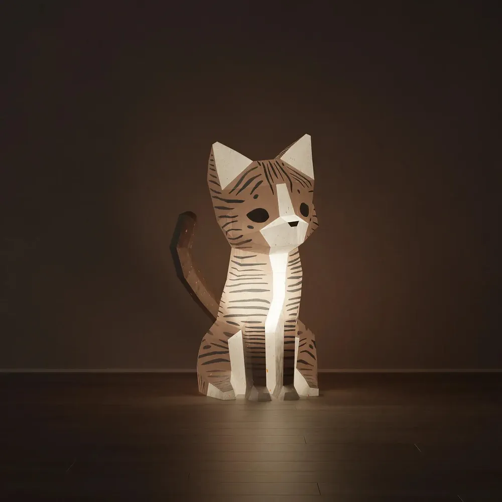 Children's lighting - Cat Paper Night Light - MOKI MOKI