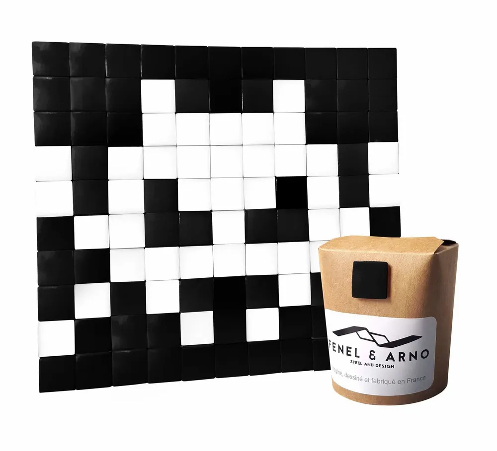 Stained glass decoration - Decorative adhesive glass mosaic invaders 10 - PIXELBOX
