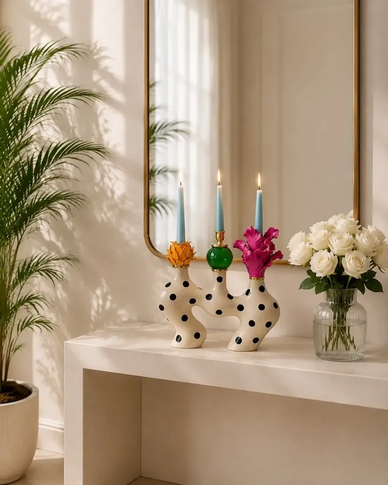 Objets design - Bougeoir artisanal Flora - DASTHAA