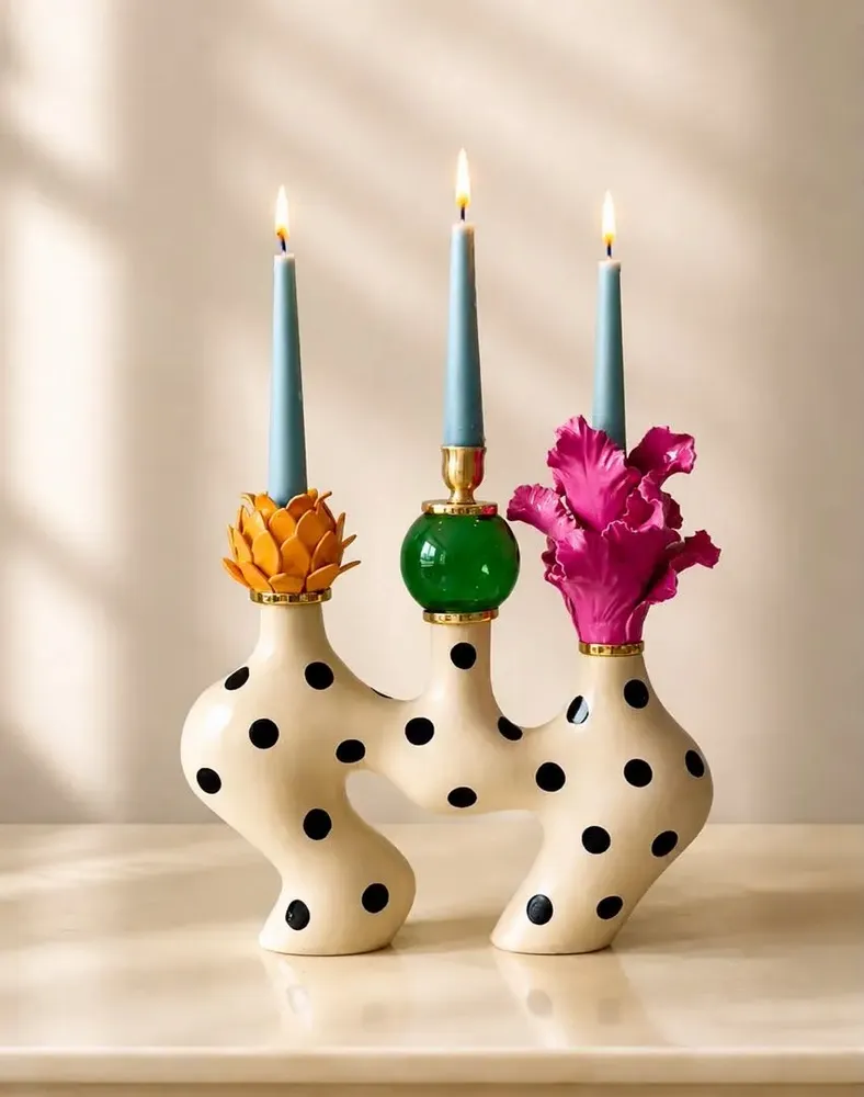 Objets design - Bougeoir artisanal Flora - DASTHAA
