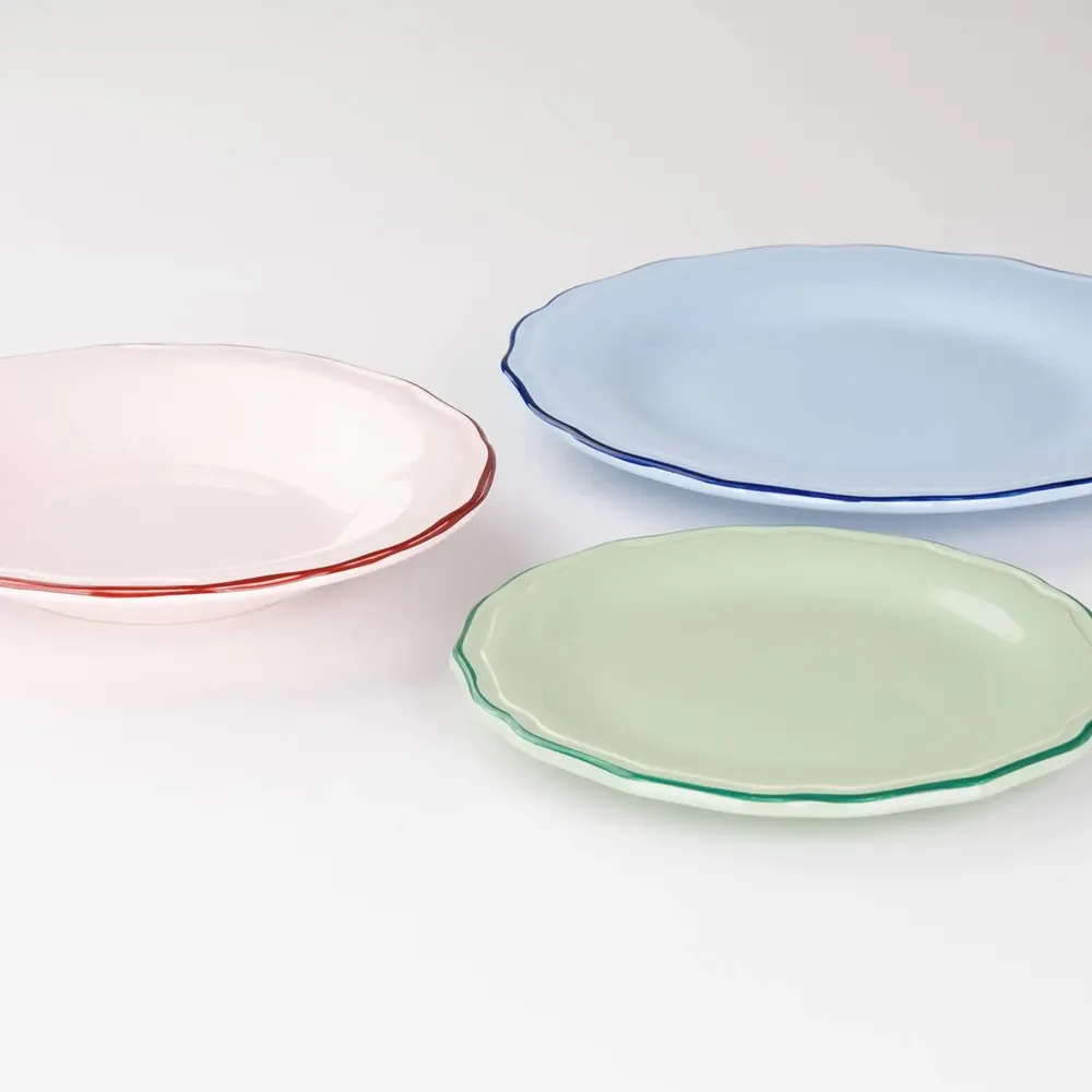 Platter and bowls - Asolo stoneware - ZAFFERANO