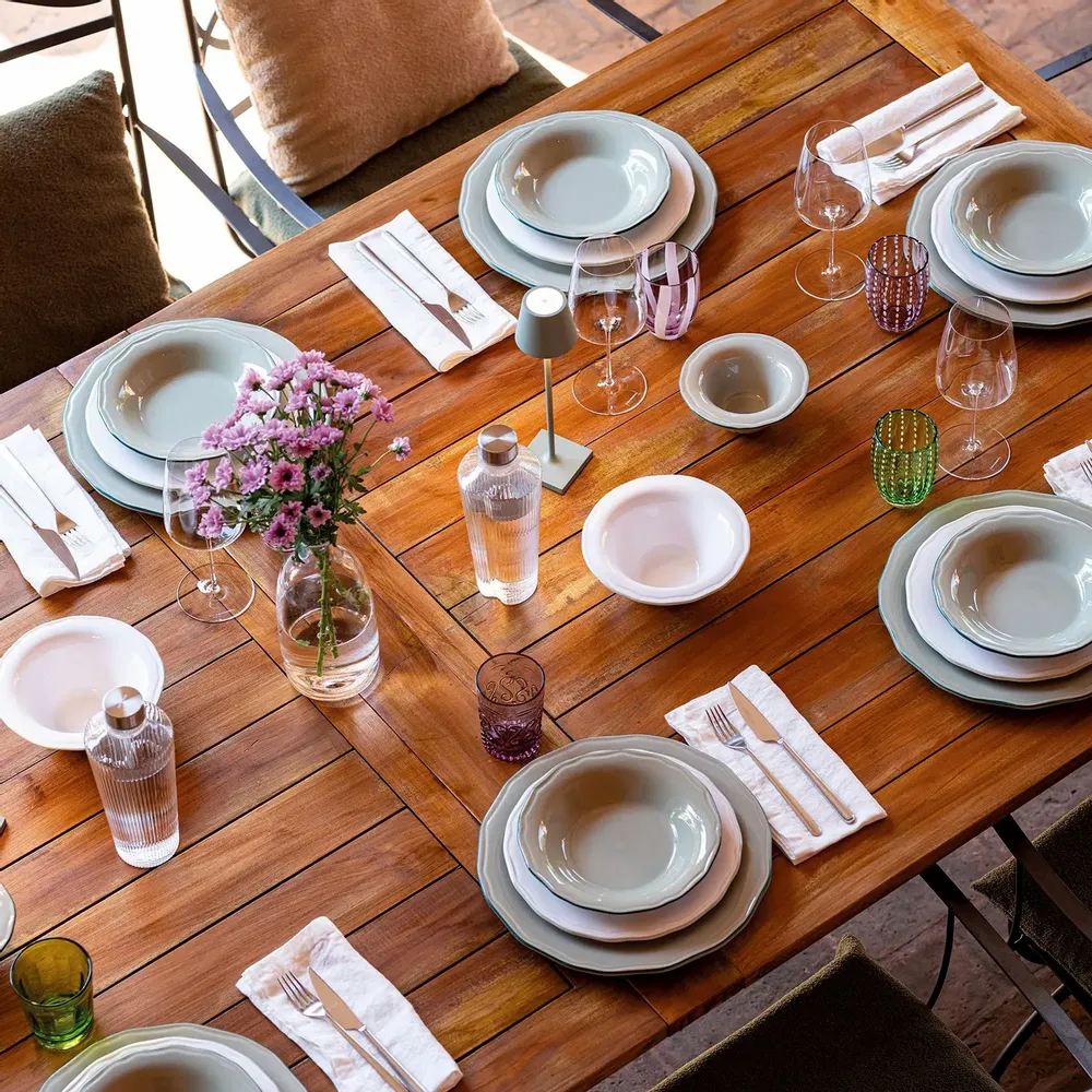 Platter and bowls - Asolo stoneware - ZAFFERANO