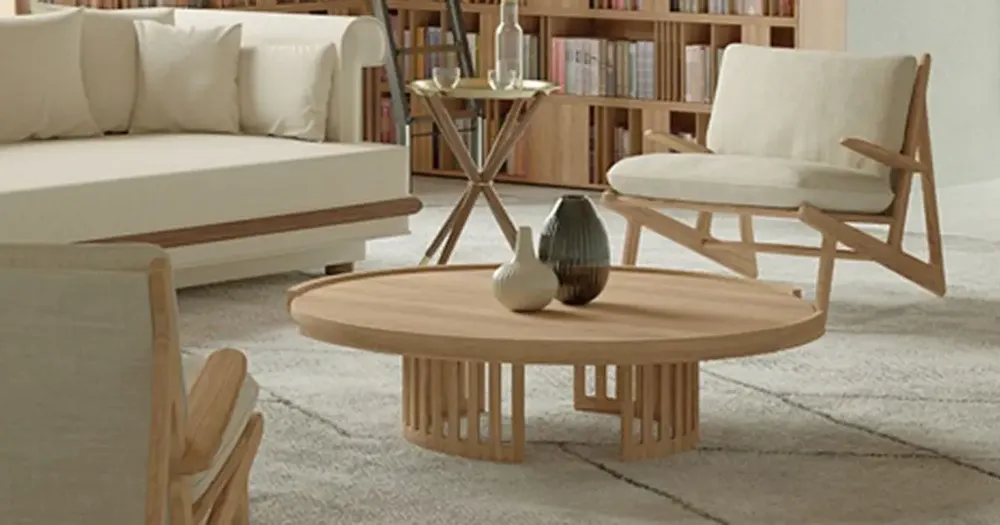 Dining Tables - Richard Center Table Handmade by Wood Tailors Club - WOOD TAILORS CLUB