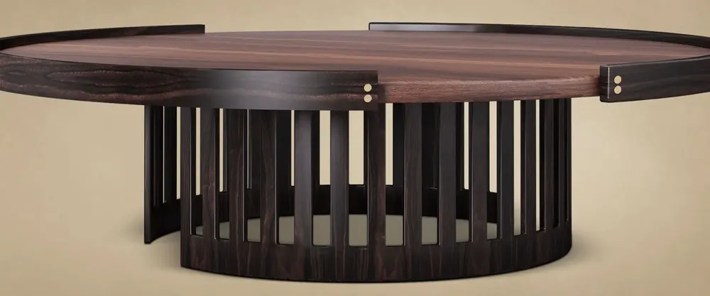 Dining Tables - Richard Center Table Handmade by Wood Tailors Club - WOOD TAILORS CLUB
