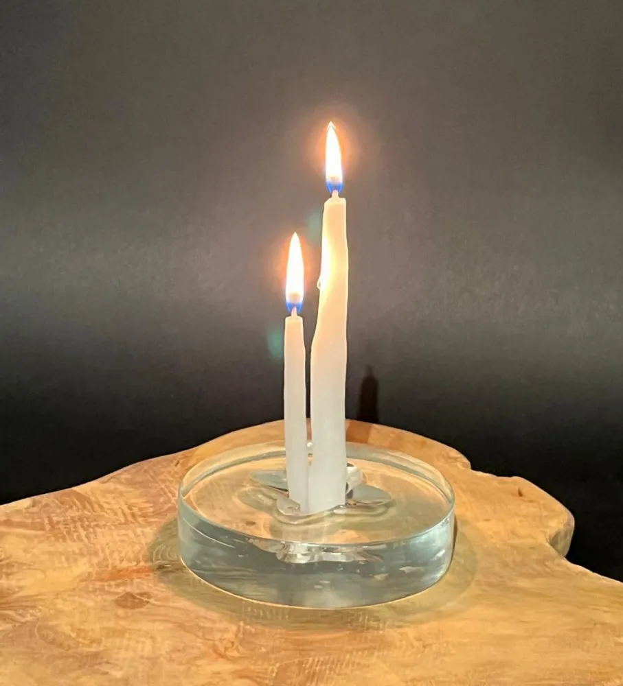 Art glass - Glass candle holder - MANON COUSIN