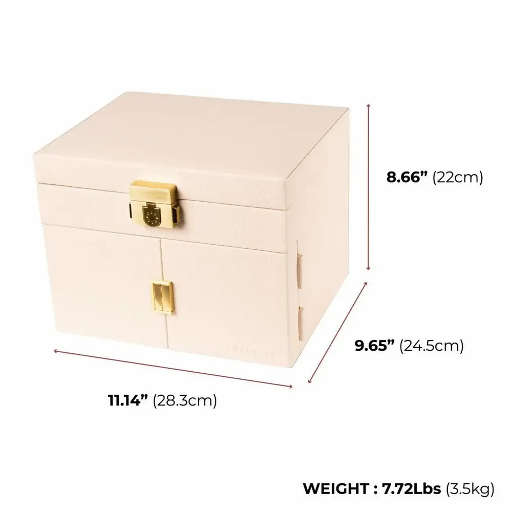 Boîtes de rangement  - Aura Soft Beige - Boîte à bijoux - BILLSTONE