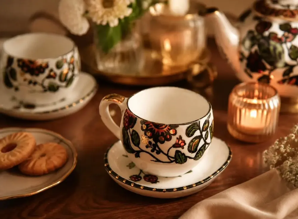 Mugs - Cup & Saucer – Persian Garden Collection - DASTHAA