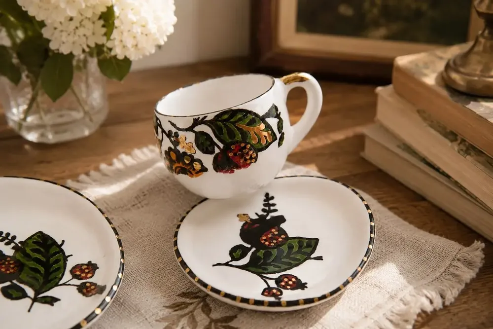 Mugs - Cup & Saucer – Persian Garden Collection - DASTHAA