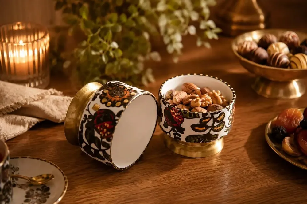 Bowls - Small Footed Bowl - Persian Garden Collection - DASTHAA