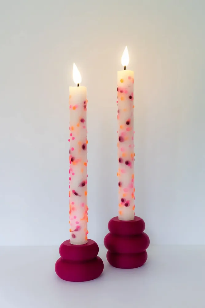 Table lamps - Hand-Dipped LED Dinner Candles - BONLIFESTYLE