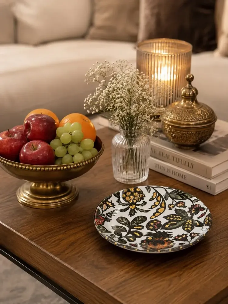 Assiettes de réception - Assiette moyenne – Collection Jardin Persan - DASTHAA