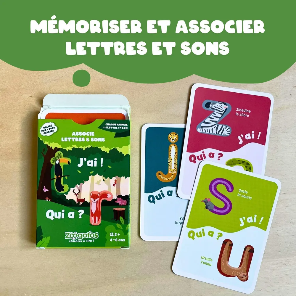 Jeux enfants - Jeu de cartes « J'ai ! Qui a ? » des Zoogotos - ZOOGOTOS
