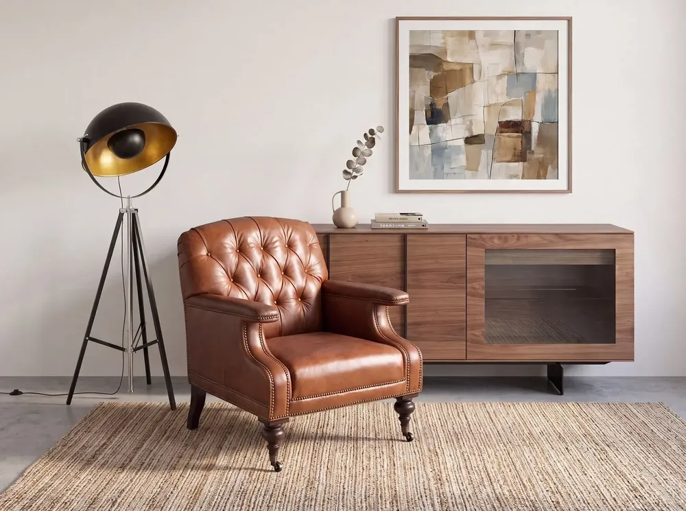 Floor lamps - Floor lamp in black steel and polished gold steel - ANGEL CERDÁ