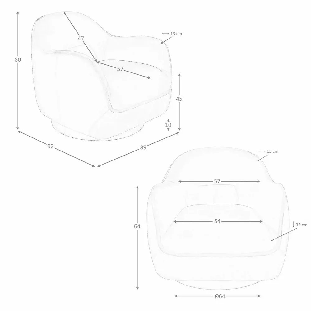 Fauteuils - Fauteuil pivotant en velours bleu foncé - ANGEL CERDÁ