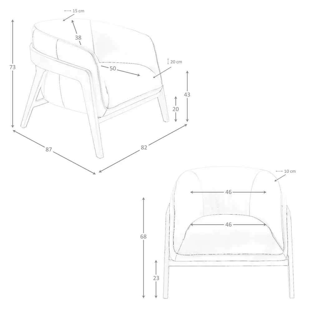 Armchairs - Black leather armchair - ANGEL CERDÁ
