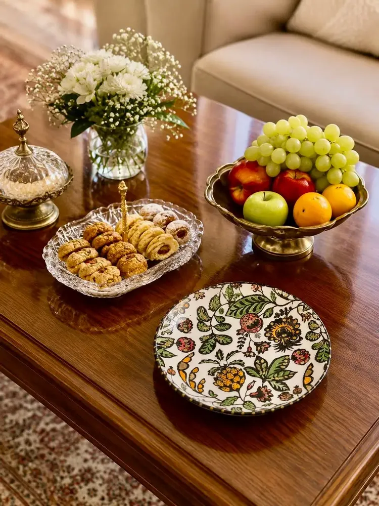 Assiettes de réception - Assiette moyenne – Collection Jardin Persan - DASTHAA