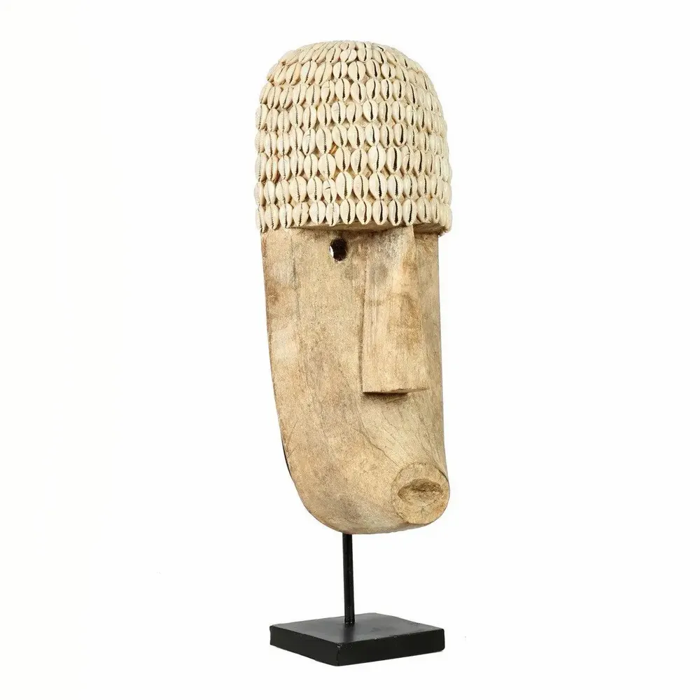 Sculptures, statuettes et miniatures - Le Masque De Cowrie Sur Pied - L - BAZAR BIZAR LIVING