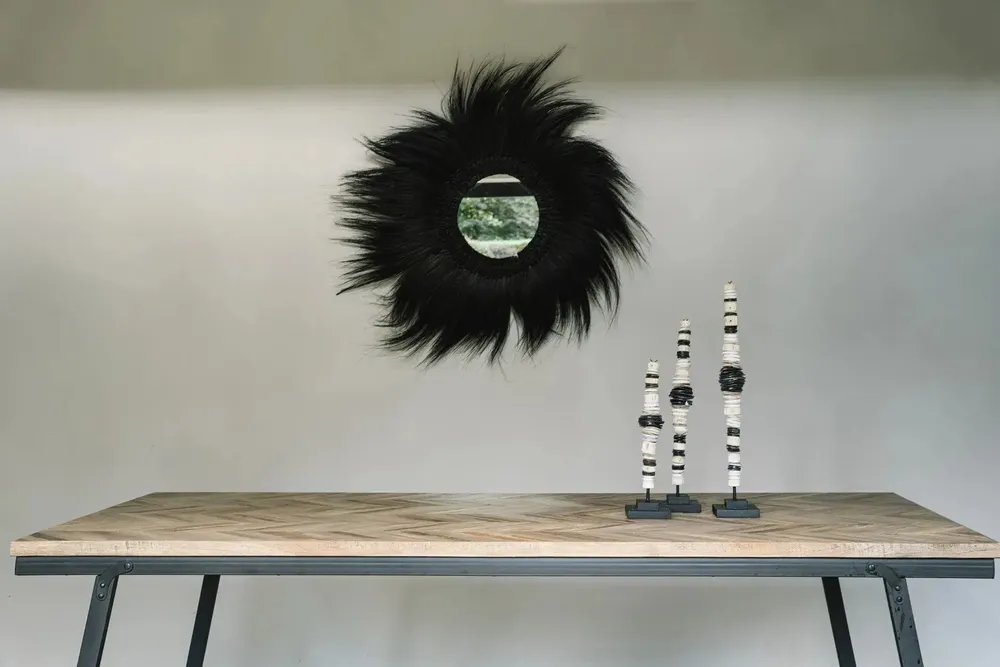 Mirrors - The Simba Mirror - Black - M - BAZAR BIZAR LIVING