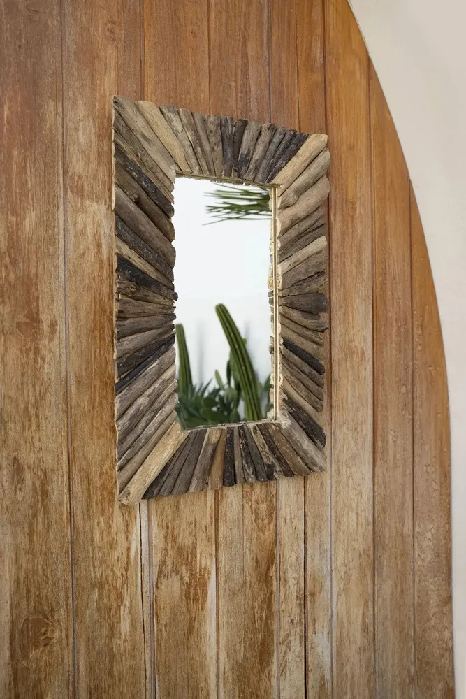 Miroirs - Le Miroir Driftwood Framed - Naturel - M - BAZAR BIZAR LIVING