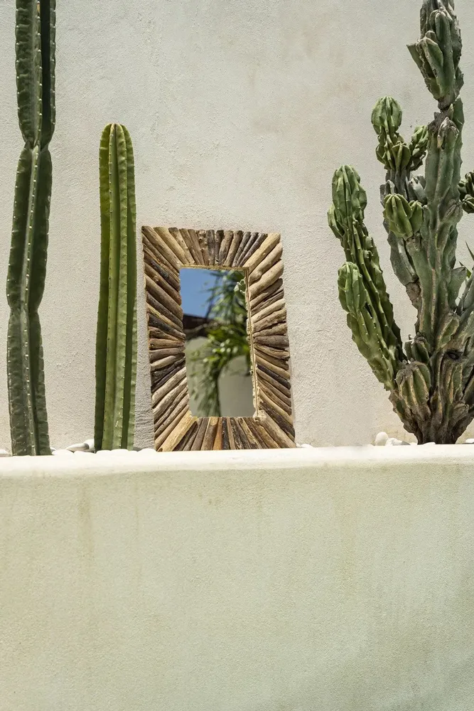 Miroirs - Le Miroir Driftwood Framed - Naturel - M - BAZAR BIZAR LIVING