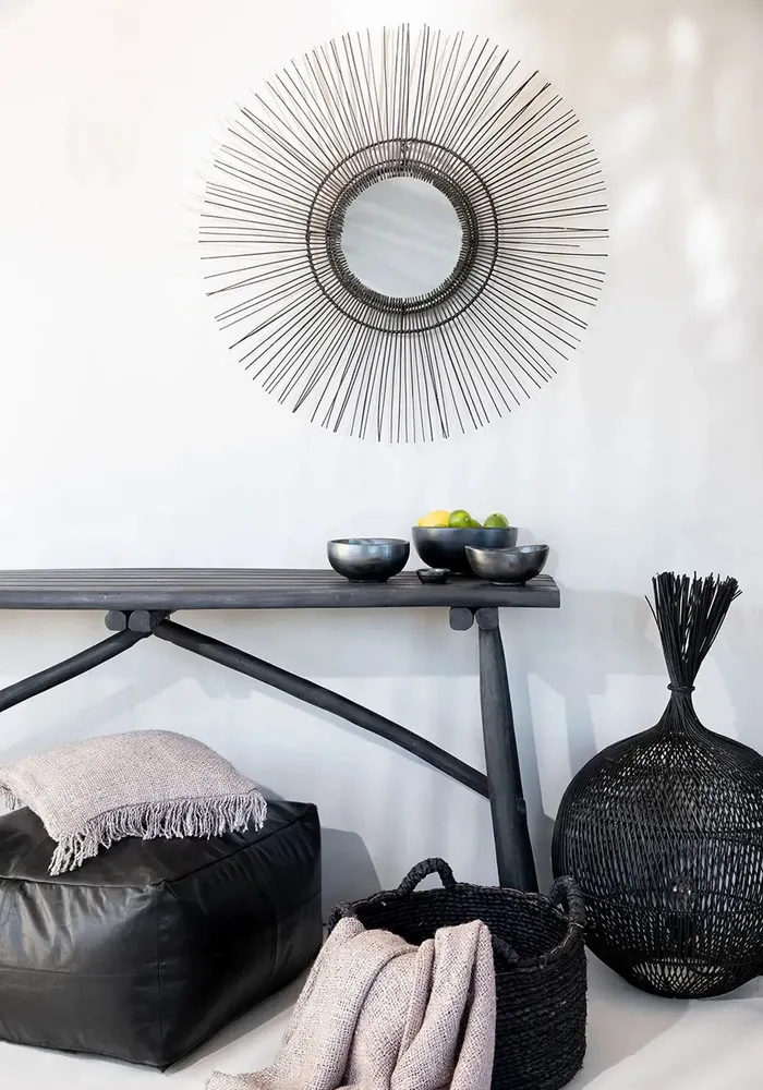 Miroirs - Le Miroir Tropical - Noir - L - BAZAR BIZAR LIVING