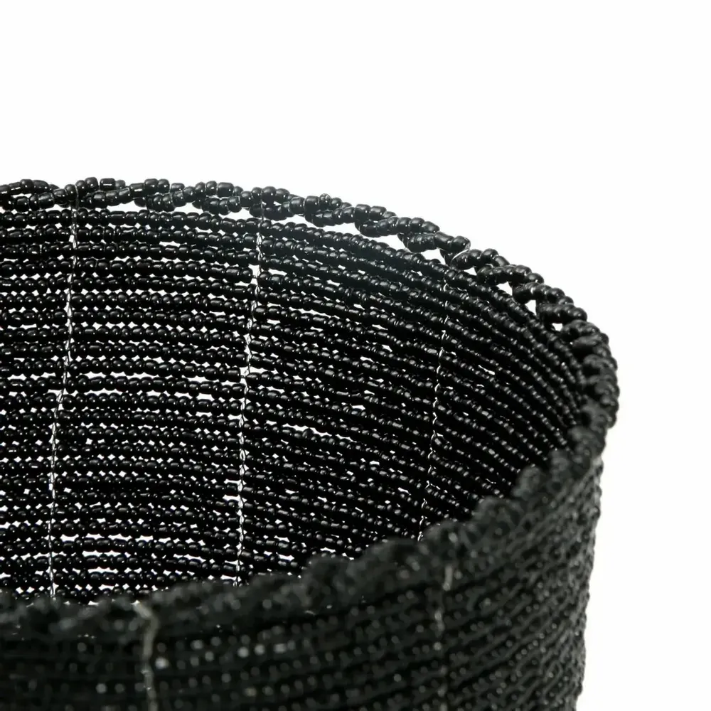 Objets de décoration - Le Bol à Bonbons Beaded - Noir - M - BAZAR BIZAR LIVING