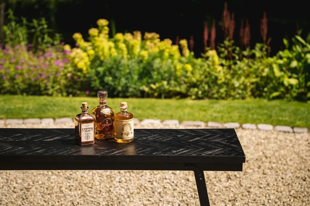 Consoles - La Table Haute Herringbone - Noir - 140cm - BAZAR BIZAR LIVING