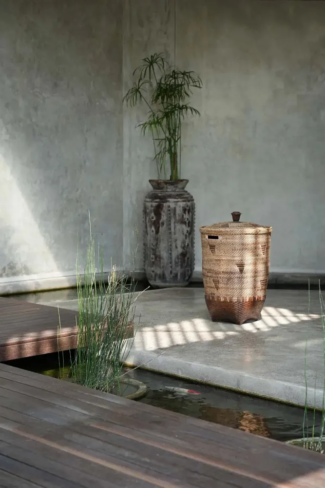 Laundry baskets - The Colonial Laundry Basket - Natural Brown - XL - BAZAR BIZAR LIVING
