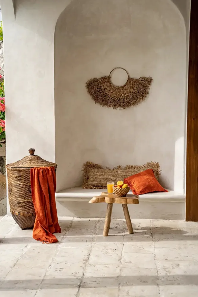 Laundry baskets - The Colonial Laundry Basket - Natural Brown - XL - BAZAR BIZAR LIVING