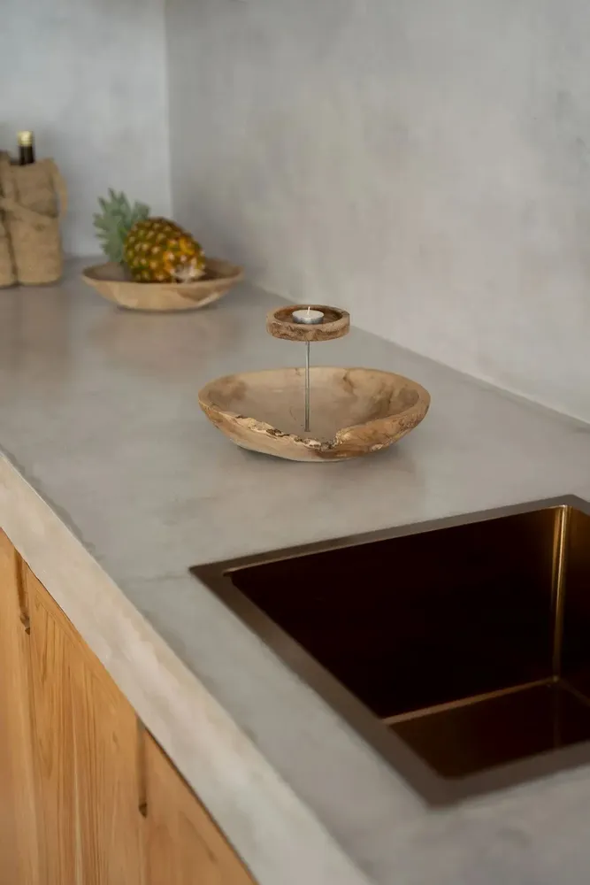Bougeoirs et photophores  - Le Bougeoir Plat - Naturel - BAZAR BIZAR LIVING