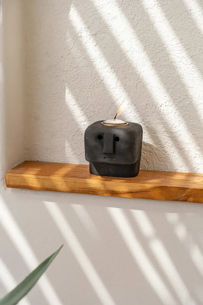 Bougeoirs et photophores  - Le Bougeoir Sumba Stone #26 - BAZAR BIZAR LIVING