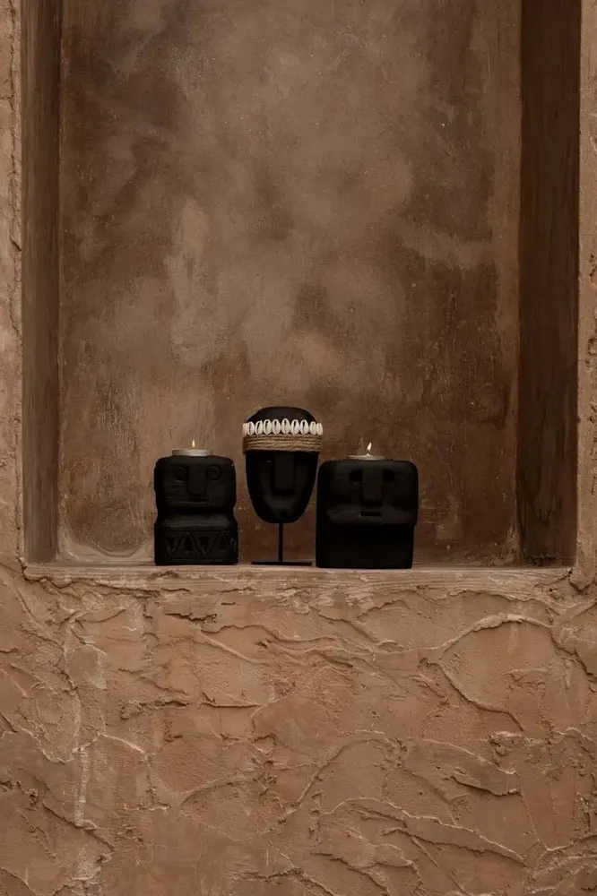 Bougeoirs et photophores  - Le Bougeoir Sumba Stone #26 - BAZAR BIZAR LIVING