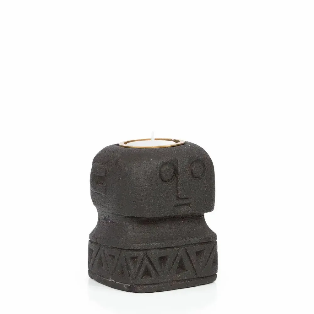 Bougeoirs et photophores  - Le Bougeoir Sumba Stone #26 - BAZAR BIZAR LIVING