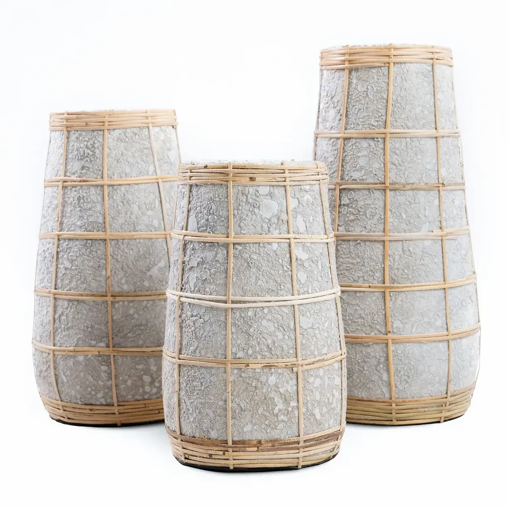 Vases - The Cutie Vase - Concrete Natural - L - BAZAR BIZAR LIVING
