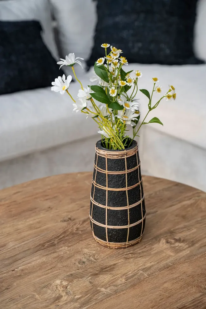 Vases - Le Vase Cutie - Noir Naturel - L - BAZAR BIZAR LIVING
