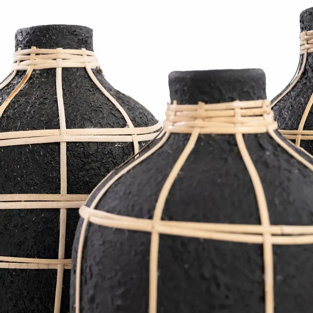 Vases - La Vase Whoopy - Noir Naturel - S - BAZAR BIZAR LIVING