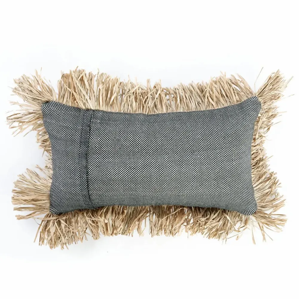 Coussins - La Housse De Coussin Cotton Bonita - Noir Naturel - 30x50 - BAZAR BIZAR LIVING