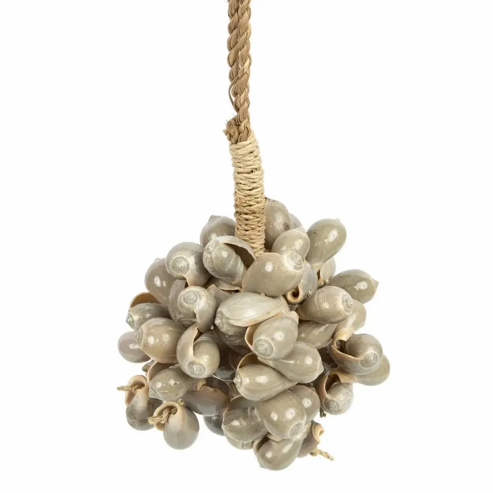 Objets de décoration - Le Pompon Coquillage Gris - BAZAR BIZAR LIVING