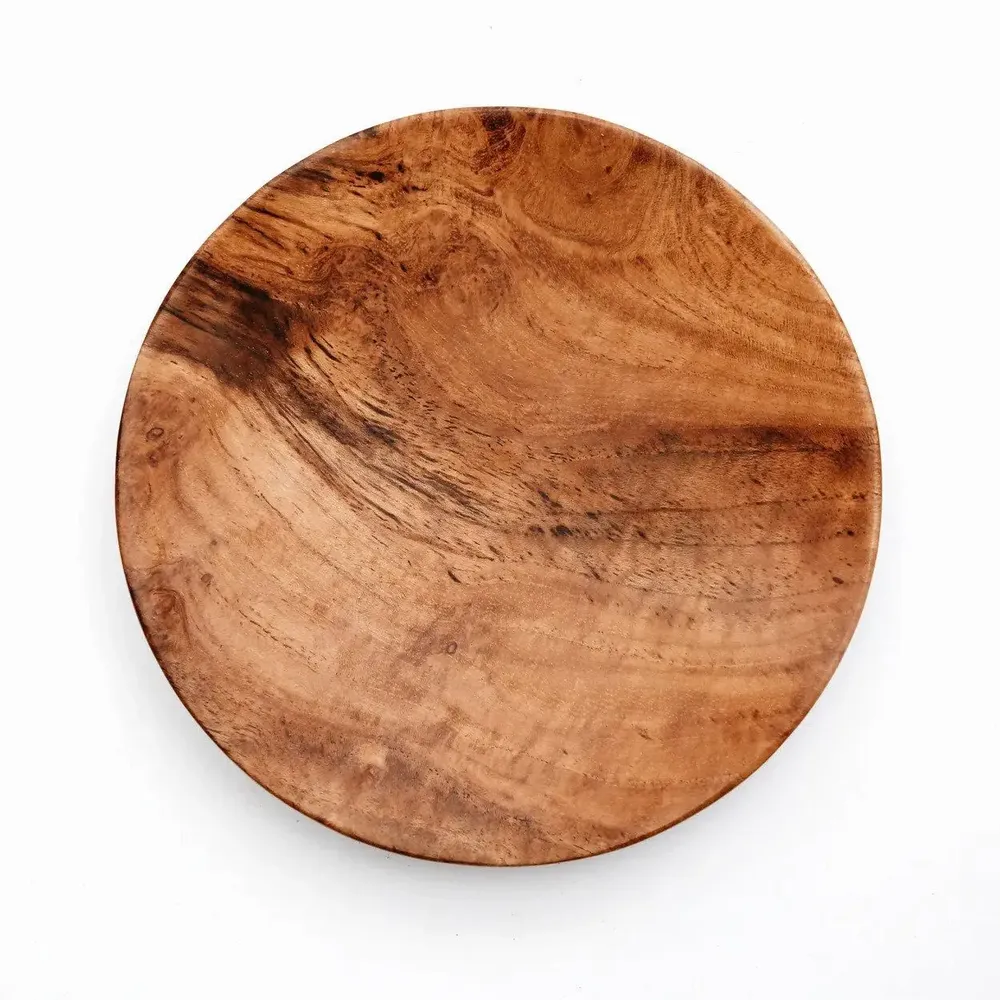 Assiettes au quotidien - L’Assiette Ronde Teak Root - L - BAZAR BIZAR LIVING