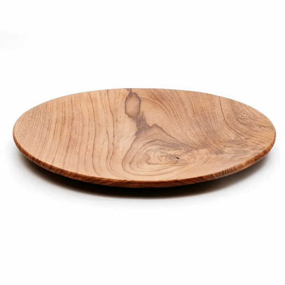 Assiettes au quotidien - L’Assiette Ronde Teak Root - L - BAZAR BIZAR LIVING