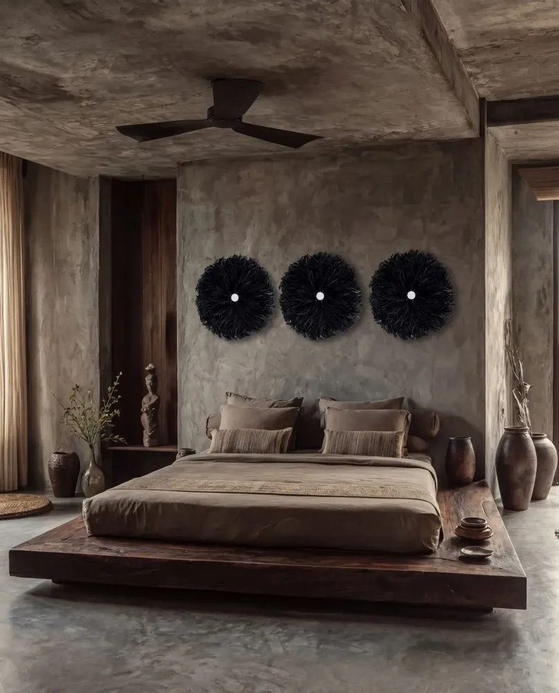 Other wall decoration - The Raffia Juju - Black - BAZAR BIZAR LIVING