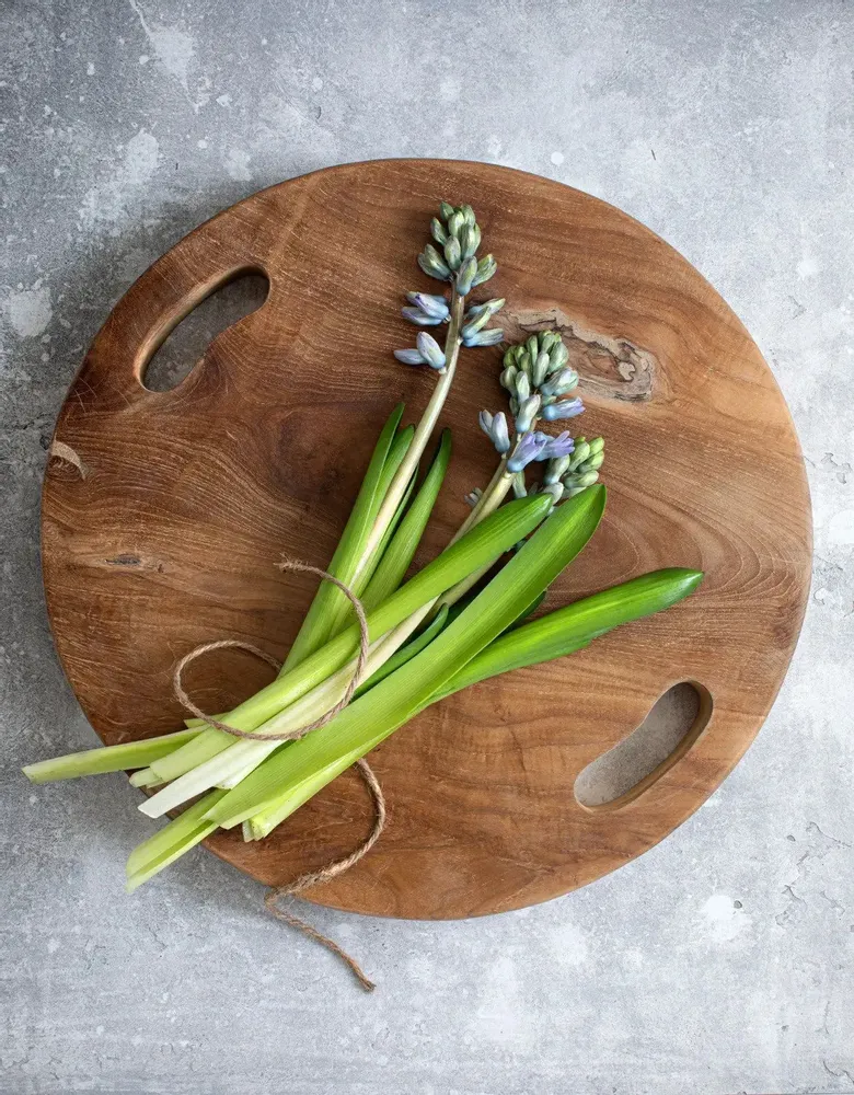 Trays - The Teak Root Tray - Natural - M - BAZAR BIZAR LIVING