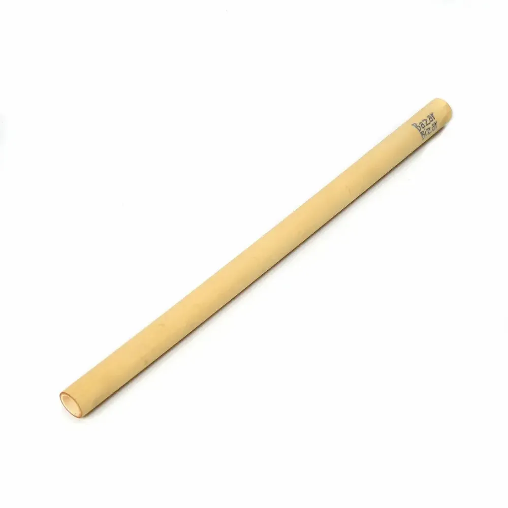 Couverts & ustensiles de cuisine - Les Pailles en Bambou - Lot de 10 Avec Brosse de Nettoyage - BAZAR BIZAR LIVING