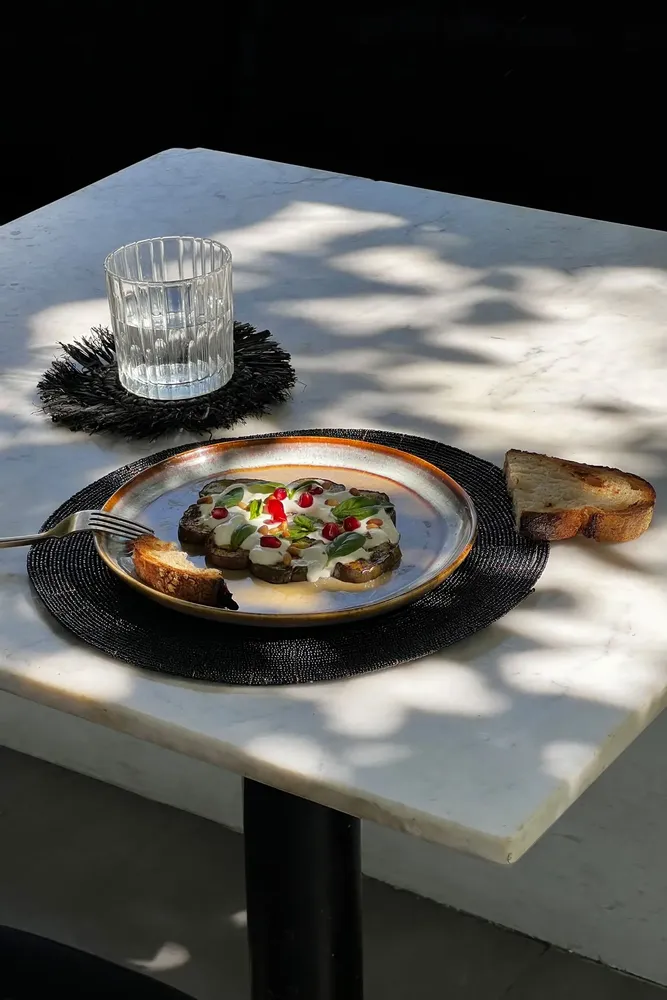 Placemats - The Beaded Placemat - Black - BAZAR BIZAR LIVING