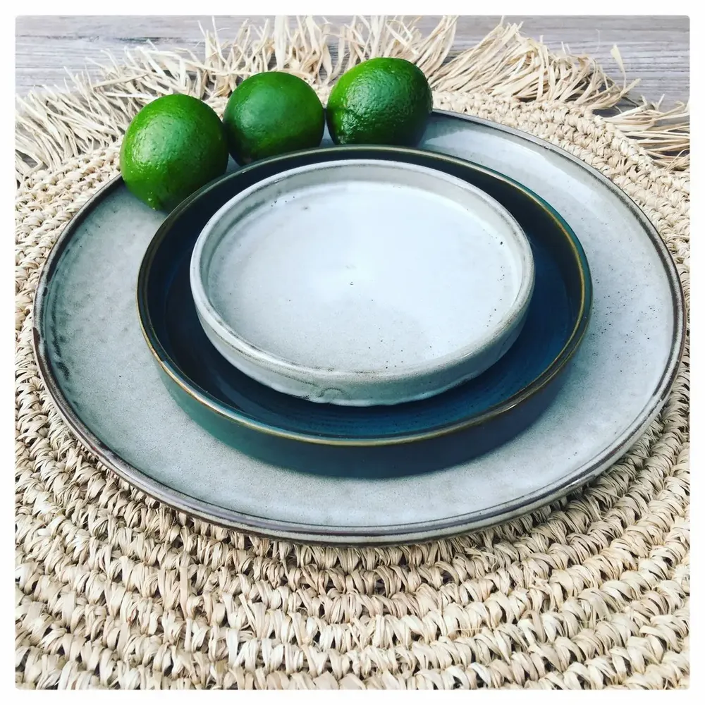 Sets de table - Le Fringe Raffia Set de Table Rond - Naturel - BAZAR BIZAR LIVING