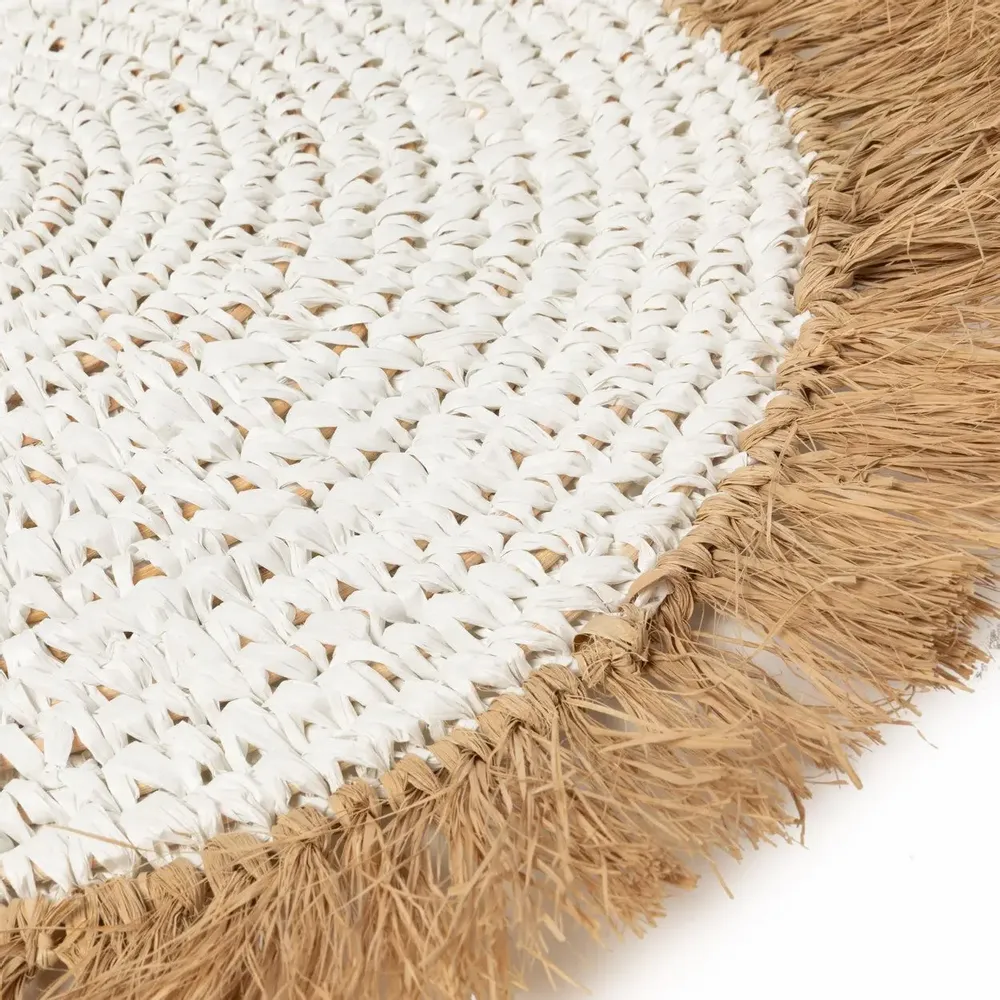 Sets de table - Le Water Hyacinth Raffia Set de Table - Blanc Naturel - BAZAR BIZAR LIVING