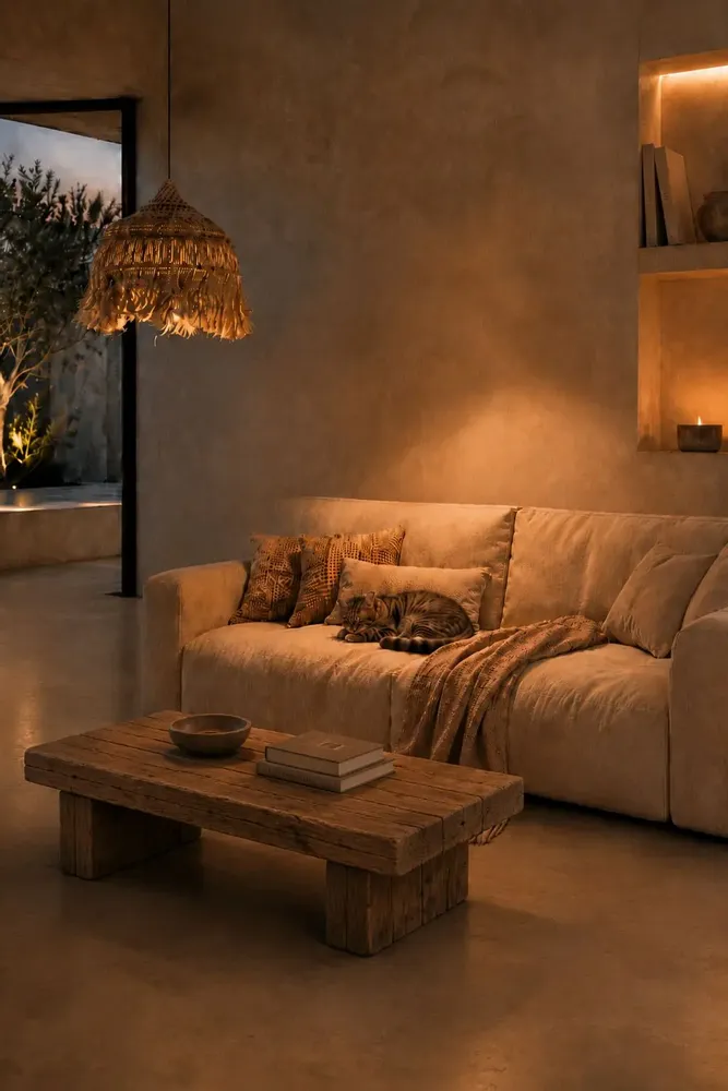 Abat-jours - La Suspension Abaca Hoola - Naturel - L - BAZAR BIZAR LIVING