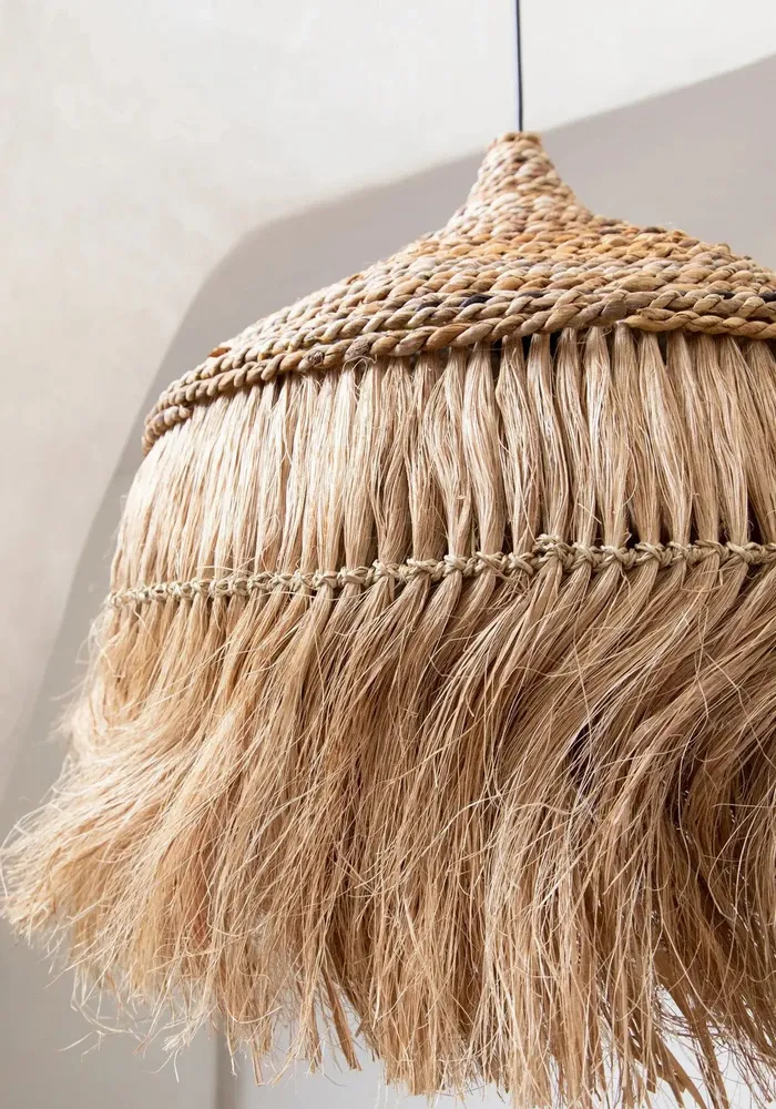 Abat-jours - La Suspension Abaca Hoola - Naturel - L - BAZAR BIZAR LIVING